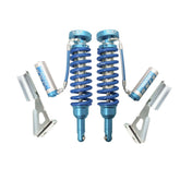 King Shocks 2.5 Performance Coilover with remote reservoir, blue body and coil with chrome reservoirs