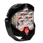 Baja Designs LP9 Pro LED auxiliary light pod, round black housing with red BD logo