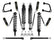 ICON 2021-2026 Ford Bronco, Non-Sasquatch, 3-4" Lift, Stage 6 Suspension System, CDXS, Tubular, Heavy Rate Rear Springs for Ford Bronco