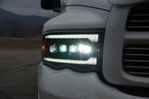 02-05 Dodge Ram NOVA-Series LED Projector Headlights Black | AlphaRex