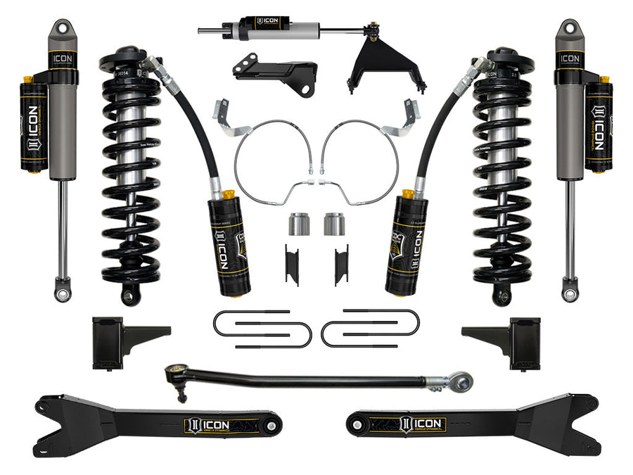 ICON 2023-2025 Ford F-250/F-350 Super Duty 4WD, 4-5.5" Lift, Stage 5 Coilover Conversion System w/ Radius Arms for Ford Super Duty