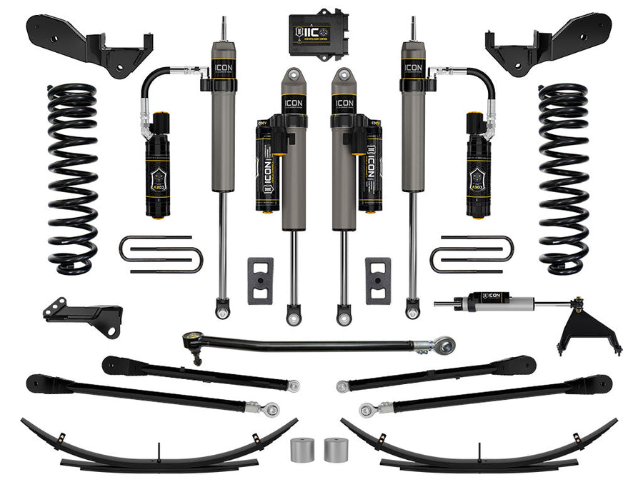 ICON 2023-2025 Ford F-250/F-350 Super Duty 4WD, Gas, 2.5" Lift, Stage 6 Suspension System w/ 4-Link and Expansion Packs for Ford Super Duty