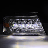 04-08 Ford F150 / 06-08 Lincoln Mark LT NOVA-Series LED Projector Headlights Chrome | AlphaRex