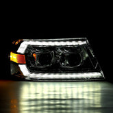 04-08 Ford F150 / 06-08 Lincoln Mark LT PRO-Series Halogen Projector Headlights Chrome | AlphaRex