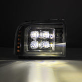 05-07 Ford Super Duty/Excursion NOVA-Series LED Projector Headlights Black | AlphaRex