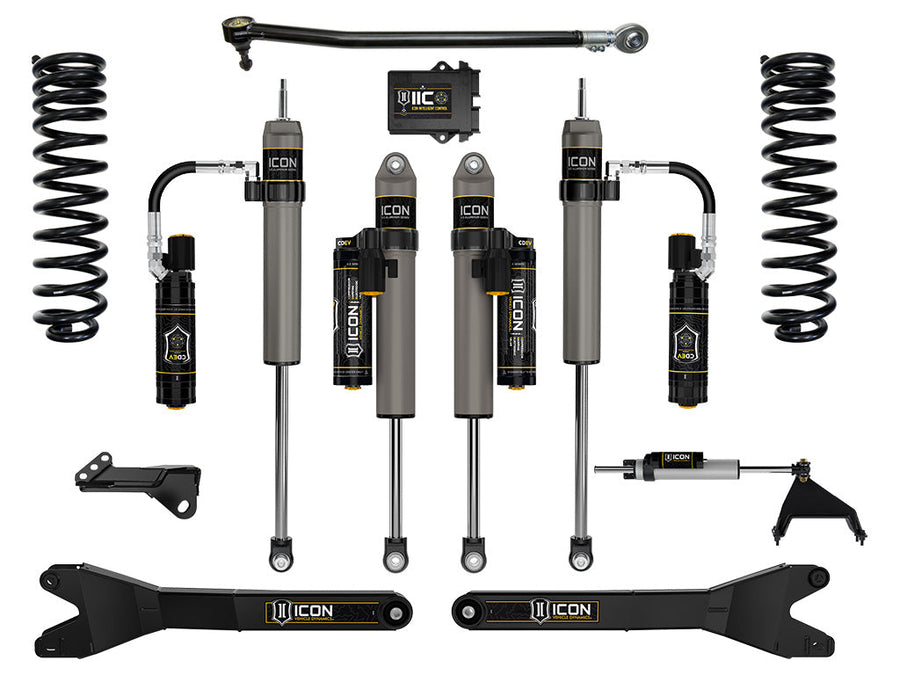 ICON 2023-2025 Ford F-250/F-350 Super Duty 4WD, Gas, 2.5" Lift, Stage 6 Suspension System w/ Radius Arms for Ford Super Duty
