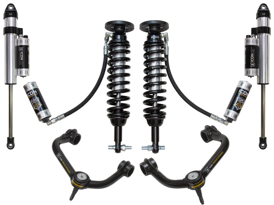 ICON 2015-20 Ford F150 2WD, 1.75-3" Lift, Stage 5 Suspension System, Tubular UCA for Ford F-150