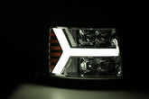 07-13 Chevrolet Silverado NOVA-Series LED Projector Headlights Chrome | AlphaRex