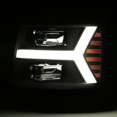 07-13 Chevrolet Silverado PRO-Series Halogen Projector Headlights Black | AlphaRex