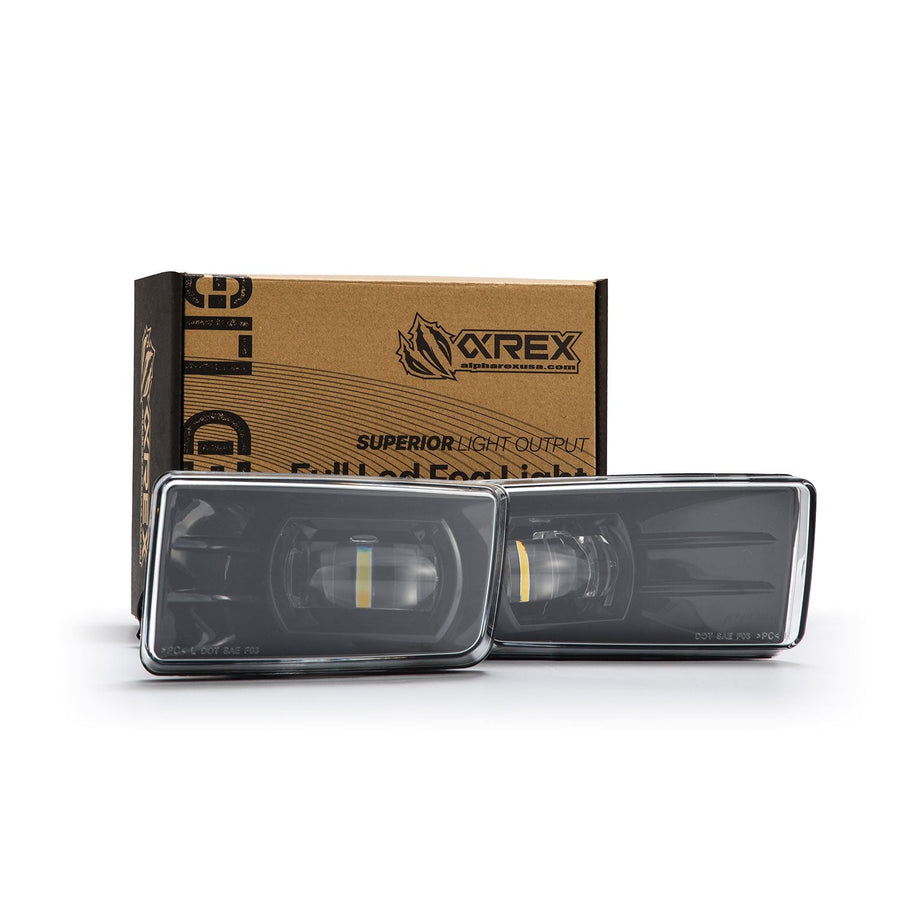 07-13 Chevrolet Silverado/07-14 Tahoe/Avalanche/Suburban (4x4 package) DoubleTap Dual Color LED Projector Fog Lights | AlphaRex