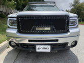 07-13 GMC Sierra LUXX-Series LED Projector Headlights Jet Black | AlphaRex