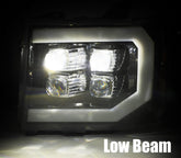 07-13 GMC Sierra NOVA-Series LED Projector Headlights Jet Black | AlphaRex