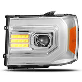 07-13 GMC Sierra PRO-Series Halogen Projector Headlights Chrome | AlphaRex