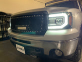 07-13 GMC Sierra PRO-Series Halogen Projector Headlights Chrome | AlphaRex