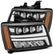 07-14 Chevrolet Tahoe/Suburban/07-13 Avalanche NOVA-Series LED Projector Headlights Black | AlphaRex