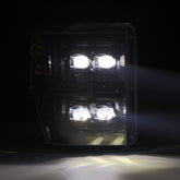 08-10 Ford Super Duty/Excursion NOVA-Series LED Projector Headlights Alpha-Black | AlphaRex