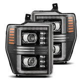 08-10 Ford Super Duty/Excursion PRO-Series Halogen Projector Headlights Black | AlphaRex
