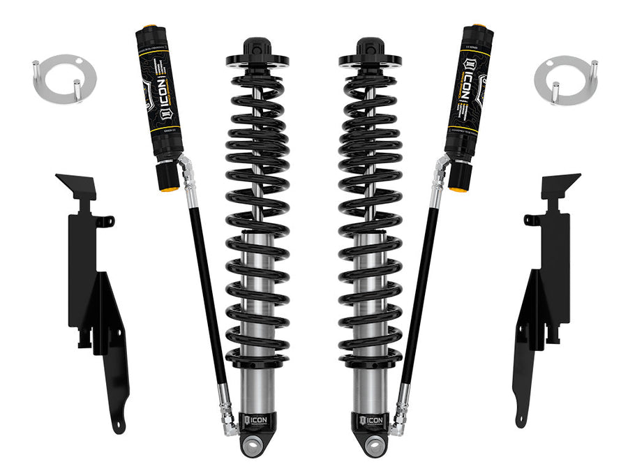 ICON 2021-2026 Ford Bronco, Rear, 1.25-3” Lift, V.S. 2.5 Series Coilover Kit, Remote Reservoir w/ CDEV, Heavy Rate Springs, Pair for Ford Bronco