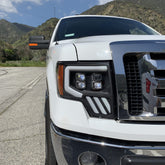 09-14 Ford F150 NOVA-Series LED Projector Headlights Black | AlphaRex