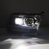 09-18 Ram Truck (MK II 5th Gen 2500 Style) LUXX-Series LED Projector Headlights Alpha-Black | AlphaRex