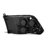 09-18 Ram Truck (MK II 5th Gen 2500 Style) PRO-Series Halogen Projector Headlights Alpha-Black | AlphaRex