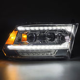 09-18 Ram Truck (MK II 5th Gen 2500 Style) PRO-Series Halogen Projector Headlights Chrome | AlphaRex