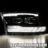 09-18 Ram Truck MK II PRO-Series Halogen Projector Headlights Alpha-Black | AlphaRex