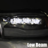 09-18 Ram Truck NOVA-Series LED Projector Headlights Chrome | AlphaRex