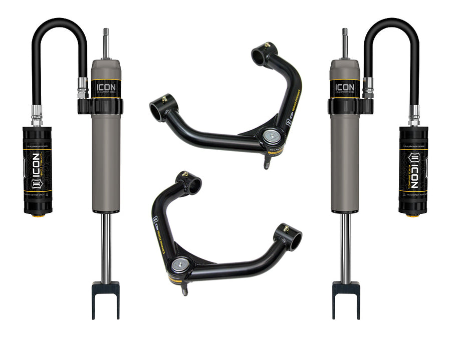 ICON 2011-2019 GM 2500/3500 HD, 0-2” Lift, V.S. 2.5 Aluminum Series Shock System, Remote Reservoir, Tubular for Chevrolet Silverado