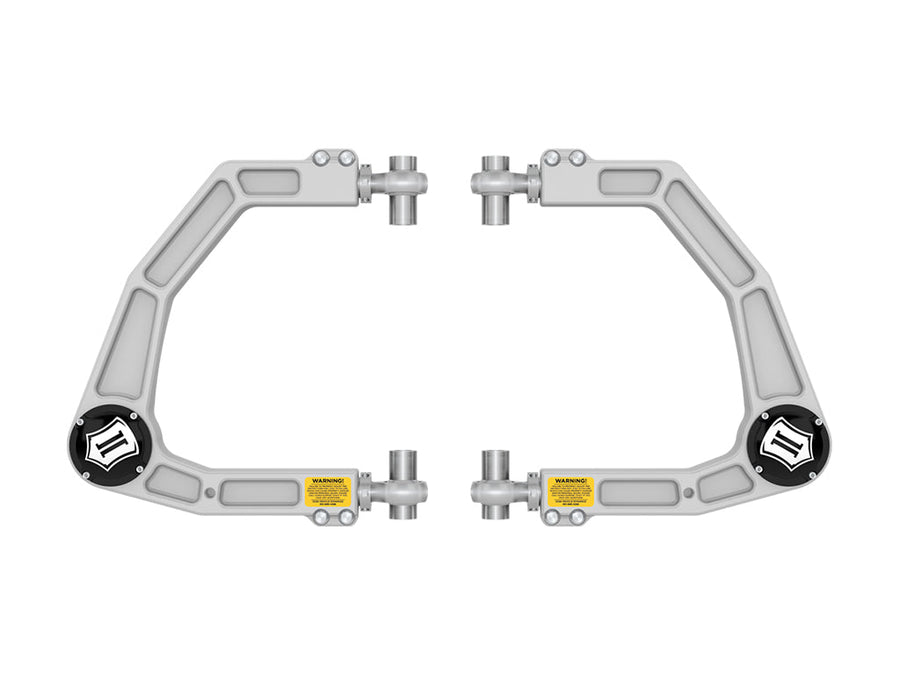 ICON 2024-2025 Toyota Tacoma/2024-2025 Toyota Land Cruiser 250 Series/2024-2026 Lexus GX550/2025-2026 Toyota 4Runner, Front, Billet Upper Control Arms w/ Delta Joint Pro for Toyota Tacoma