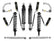 ICON 2021-2026 Ford Bronco, Sasquatch, 2-3" Lift, Stage 6 Suspension System, CDXS, Billet for Ford Bronco