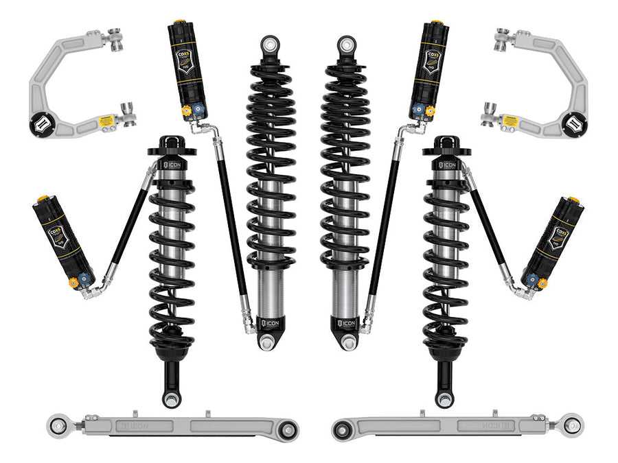 ICON 2021-2026 Ford Bronco, Sasquatch, 2-3" Lift, Stage 6 Suspension System, CDXS, Billet, Heavy Rate Rear Springs for Ford Bronco