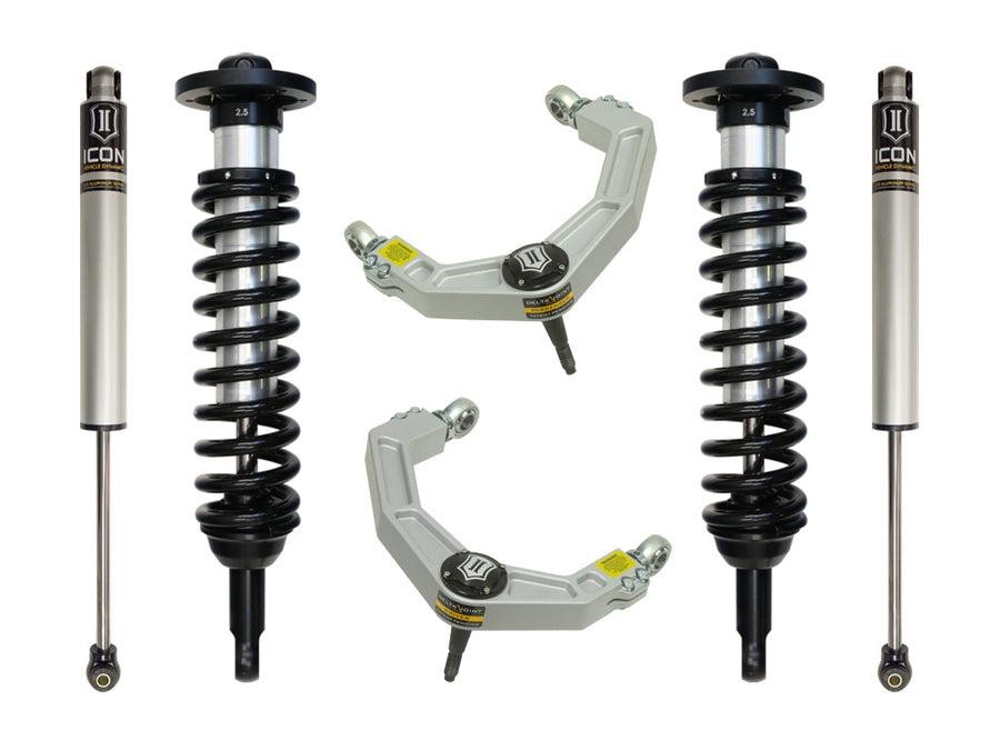 ICON 2009-2013 Ford F-150 2WD, 0-2.63" Lift, Stage 2 Suspension System, Billet for Ford F-150