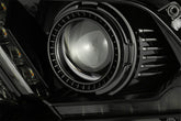 10-12 Ford Mustang LUXX-Series LED Projector Headlights Alpha-Black | AlphaRex
