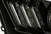 10-12 Ford Mustang LUXX-Series LED Projector Headlights Alpha-Black | AlphaRex