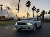 10-12 Ford Mustang LUXX-Series LED Projector Headlights Chrome | AlphaRex