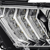 10-12 Ford Mustang PRO-Series Halogen Projector Headlights Chrome | AlphaRex