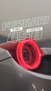10-15 Ferrari 458 NOVA-Series Prismatic LED Tail Lights Red Smoke | AlphaRex