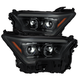 24-25 Toyota Tacoma / 25-up 4Runner LUXX-Series LED Projector Headlights Alpha-Black | AlphaRex