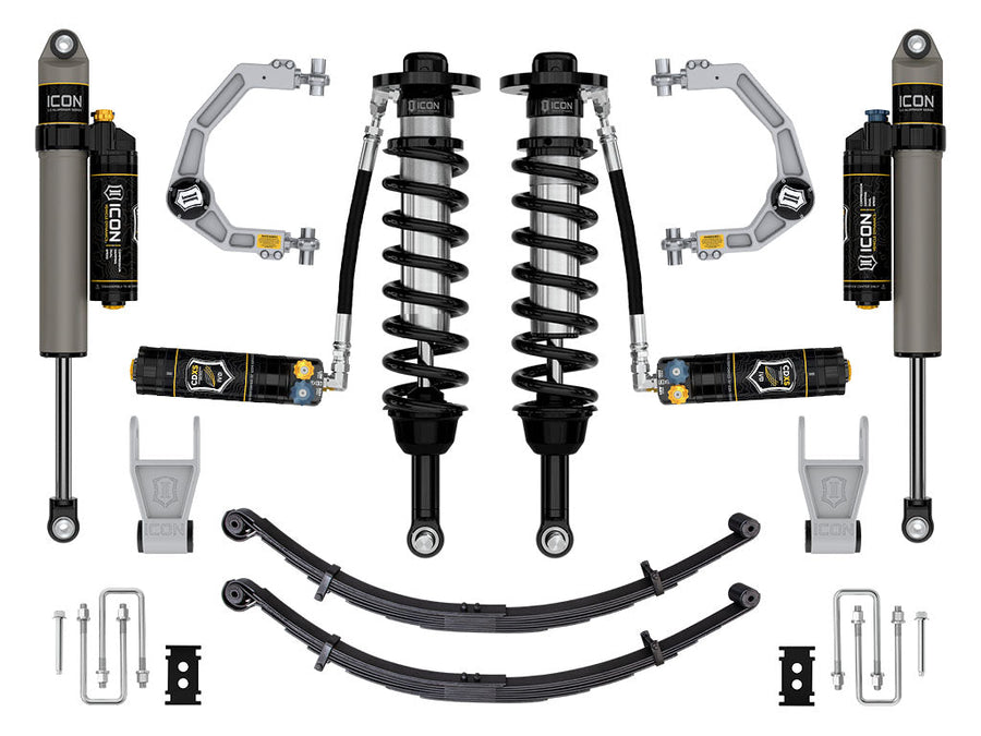 ICON 2021-2025 Ford F-150 Tremor, 2.5-3" Lift, Stage 4 Suspension System, Billet, CDXS, w/ Leaf Packs for Ford F-150