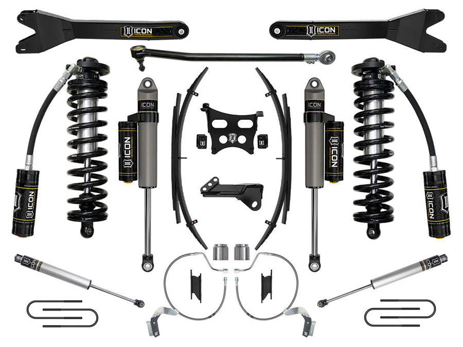 ICON 2023-2025 Ford F-250/F-350 Super Duty 4WD, 4-5.5" Lift, Stage 4 Coilover Conversion System w/ Radius Arms & Expansion Packs for Ford Super Duty