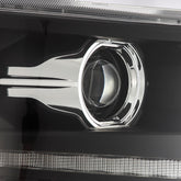 14-15 Chevrolet Silverado LUXX-Series LED Projector Headlights Black | AlphaRex