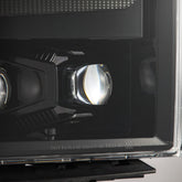 14-15 Chevrolet Silverado NOVA-Series LED Projector Headlights Alpha-Black | AlphaRex