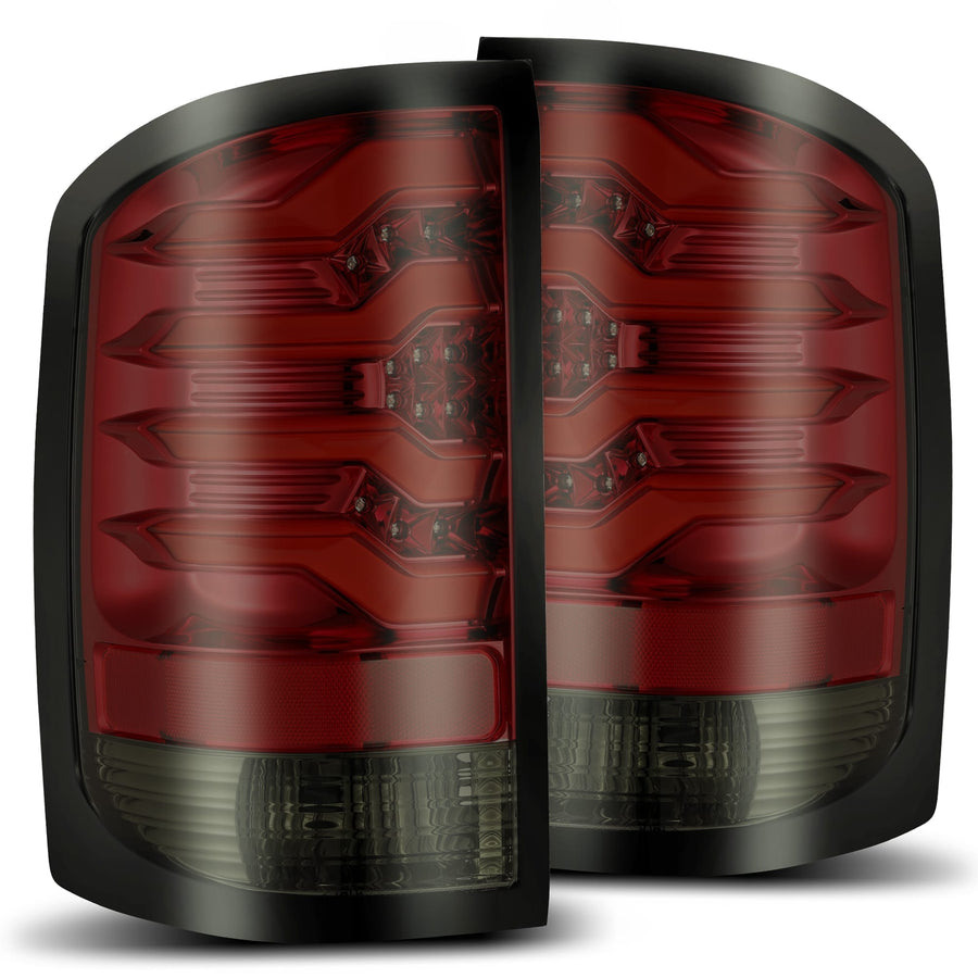 14-18 GMC Sierra 1500/2500HD/3500HD PRO-Series LED Tail Lights Red Smoke | AlphaRex