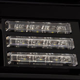 14-18 GMC Sierra LUXX-Series LED Projector Headlights Alpha-Black | AlphaRex