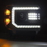 14-18 GMC Sierra PRO-Series Halogen Projector Headlights Black | AlphaRex
