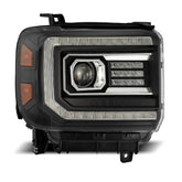 14-18 GMC Sierra PRO-Series Halogen Projector Headlights Black | AlphaRex