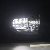 14-21 Toyota Tundra MK II LUXX-Series LED Crystal Headlights Alpha-Black | AlphaRex