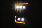 15-17 Ford F150 / 17-20 F150 Raptor NOVA-Series LED Projector Headlights Alpha-Black | AlphaRex