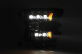 15-17 Ford F150 / 17-20 F150 Raptor NOVA-Series LED Projector Headlights Black | AlphaRex